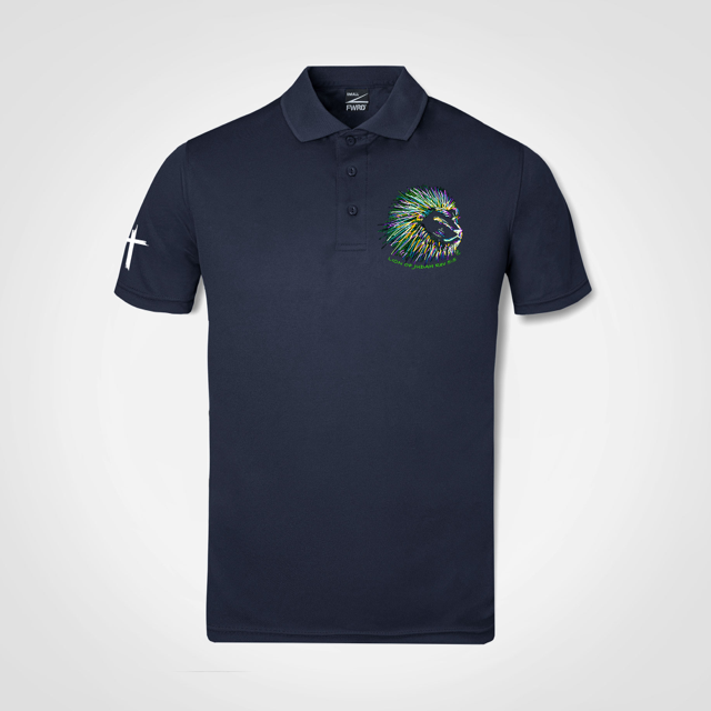 Short sleeve golf-shirt (Lion of Judah)
