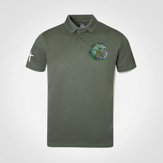 Short sleeve golf-shirt (Lion of Judah)