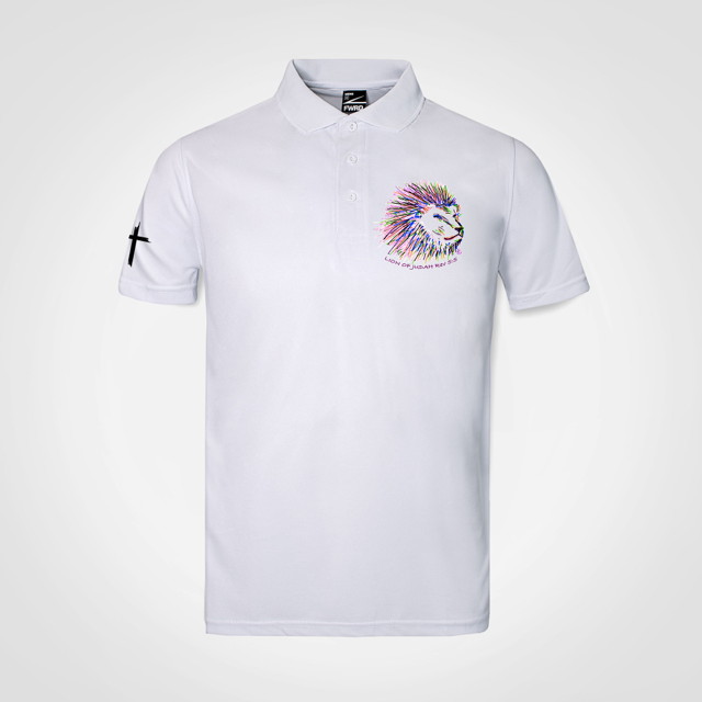 Short sleeve golf-shirt (Lion of Judah)